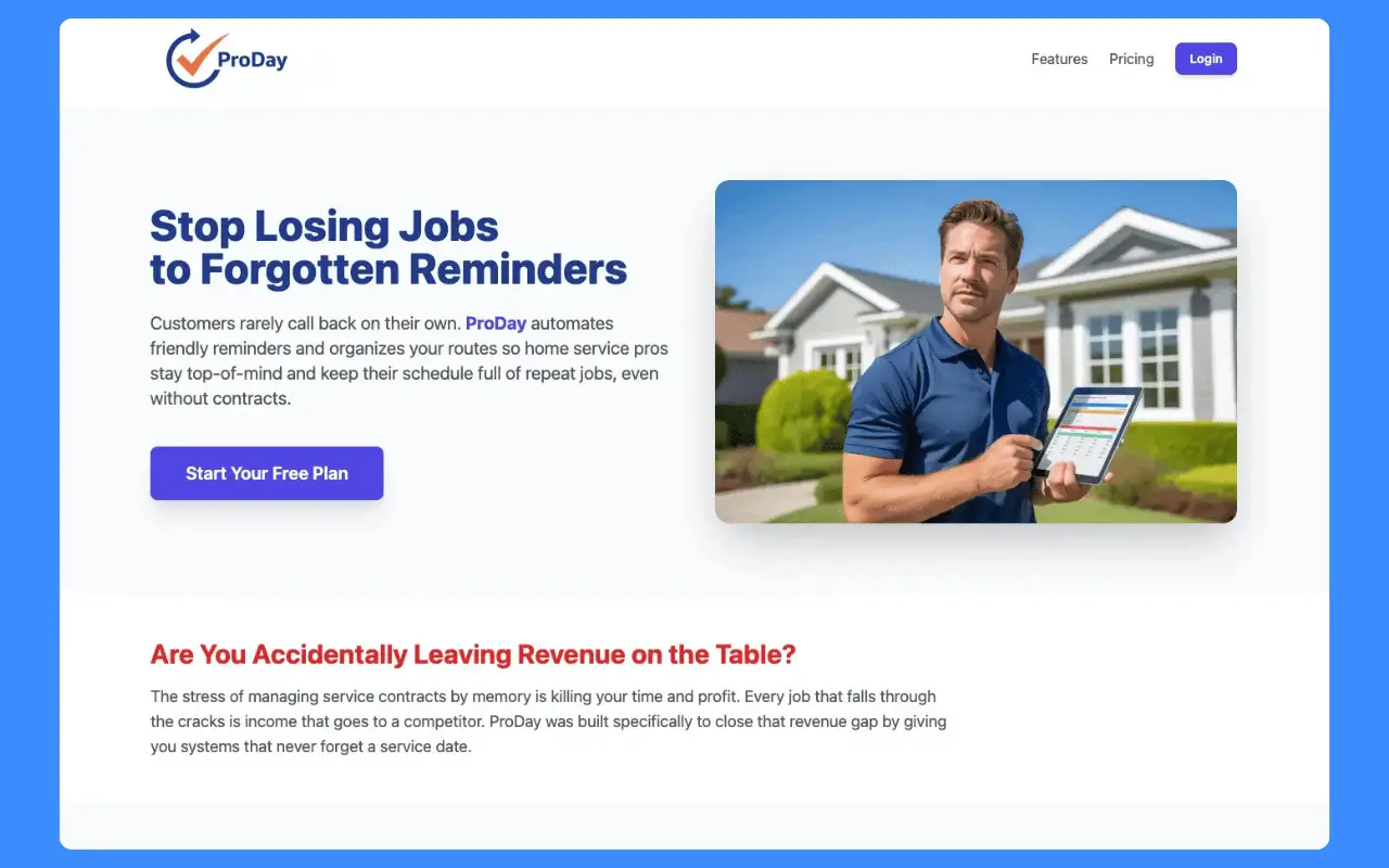 ProDay App Screenshot
